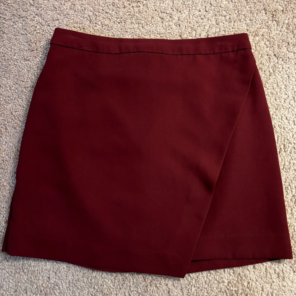 Banana Republic Wine Red Mini Skirt